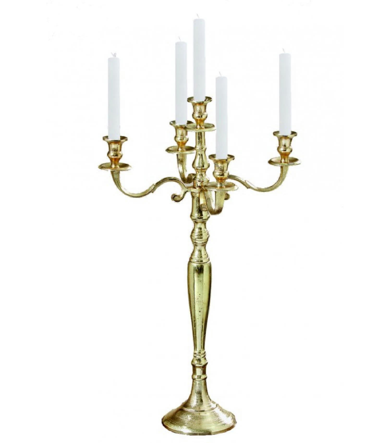 VICTORIA - Chandelier baroque doré H77cm