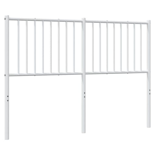 NNEVL Metal Headboard White 137 cm