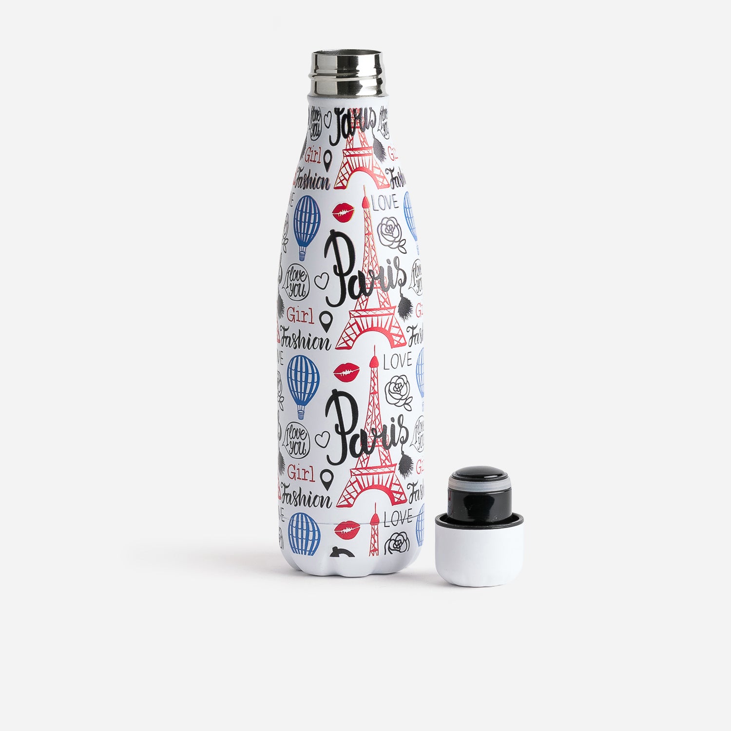 Gourde blanche motif inspiration Paris