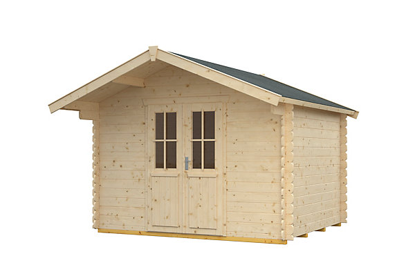 Abri de jardin SKAN HOLZ Faro 300x200cm, 28mm, non traité