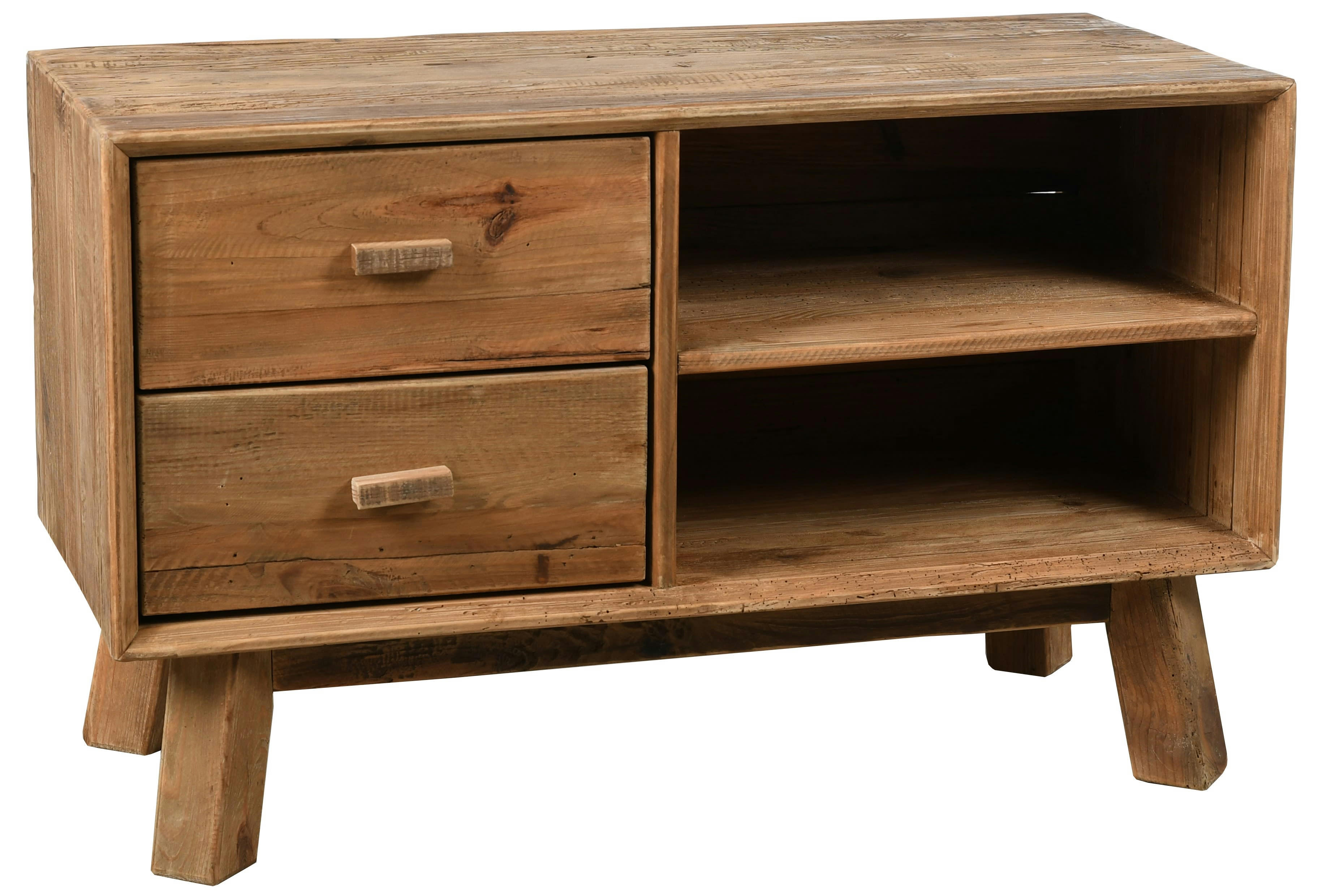 - Meuble tv en pin recyclé