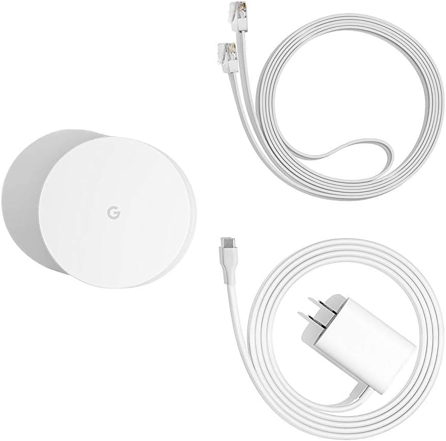 Google WiFi system  3-Pack - Router Replacement for Whole Home Coverage (NLS-1304-25) White