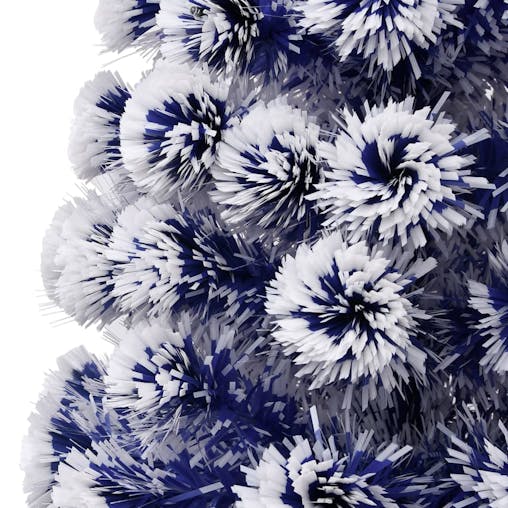 NNEVL Artificial Christmas Tree with LED White&Blue 240 cm Fibre Optic