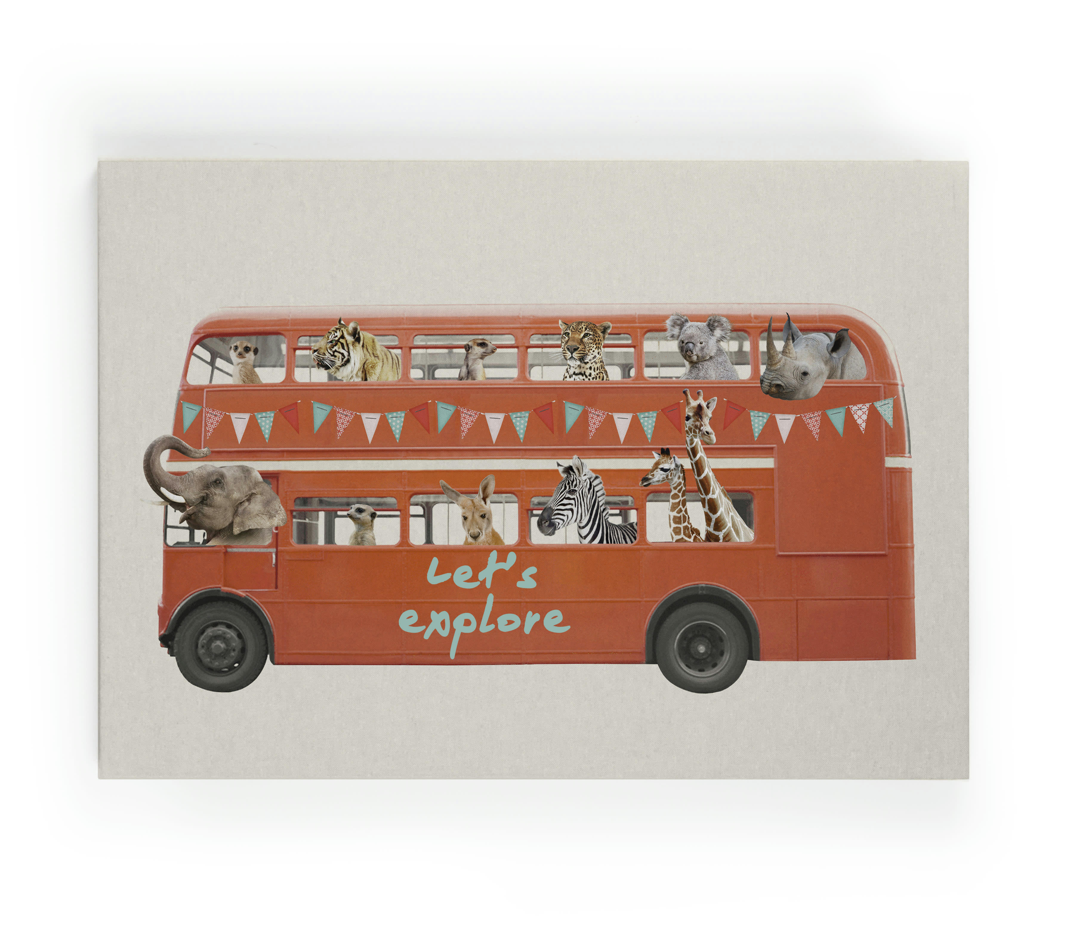 BUS - Peinture sur toile 60x40 Imprimé Bus