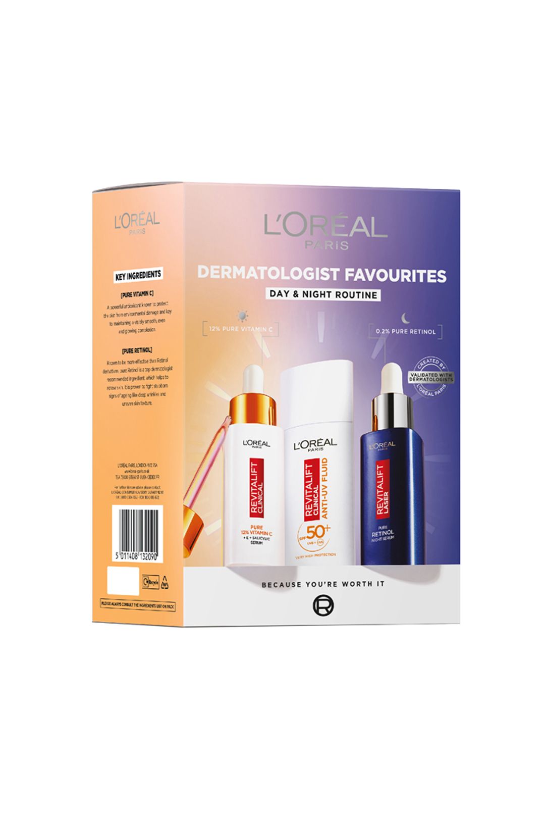 L'Oréal Paris Dermatologist Favourites Skincare with Vitamin C and Retinol Gift Set