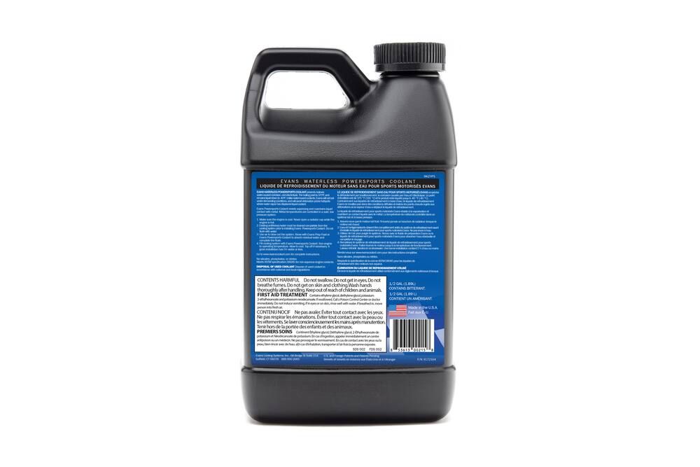 Evans Powersports Waterless Coolant, 1/2-Gallon