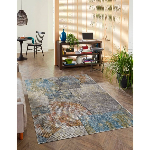 Teppich »Torrent«, 120x170 cm, blau-multi