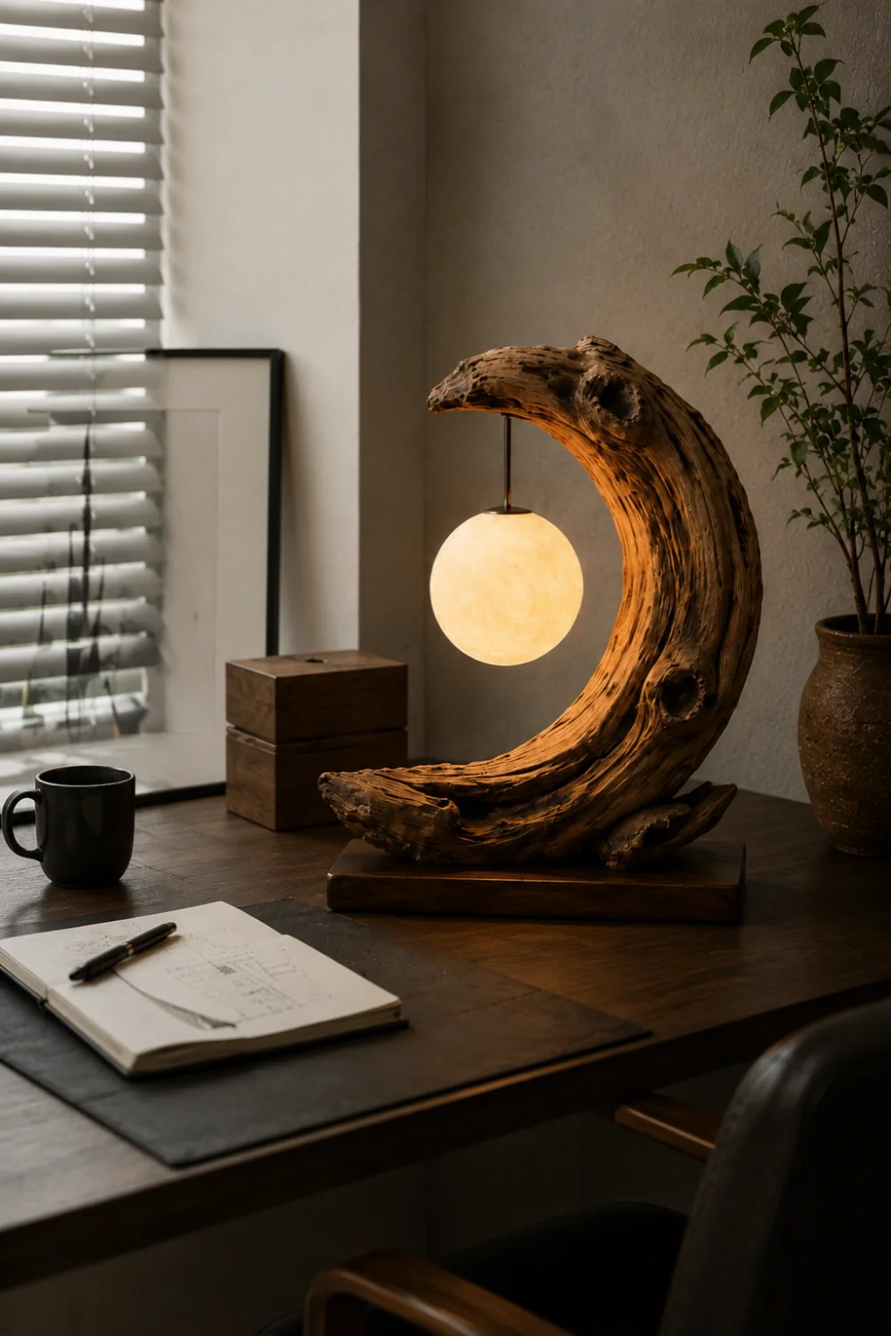 Wooden Art Lamp #WL071
