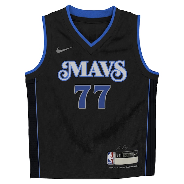 Luka Dončić Dallas Mavericks Nike Toddler 2023/24 Swingman Replica Jersey - City Edition - Black