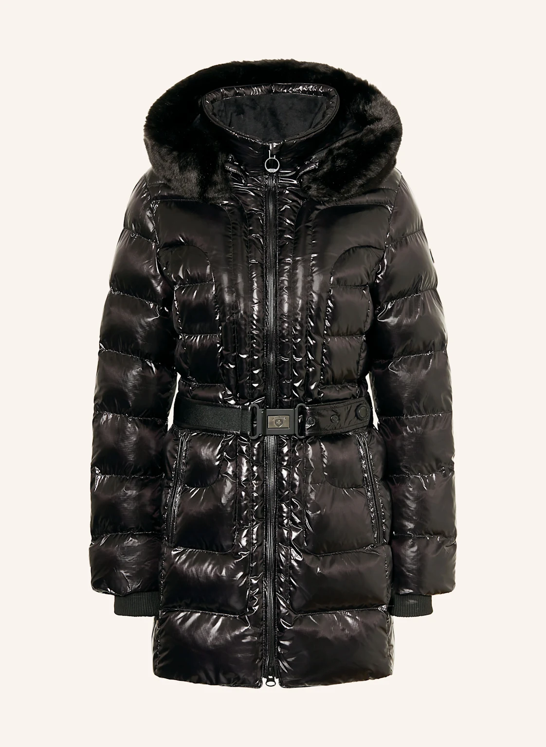 WELLENSTEYN Steppjacke BELTIQUE mit abnehmbarer Kapuze und Kunstpelz