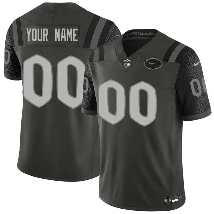 New York Jets Nike 2025 RIVALRIES Custom Vapor Limited Jersey - Green
