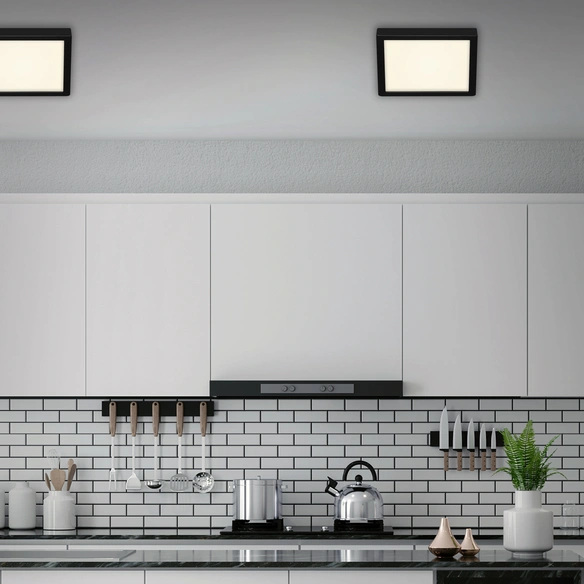 LED-Deckenleuchte »FIRE BLACK«, Breite: 30 cm, 21 W, 230 V