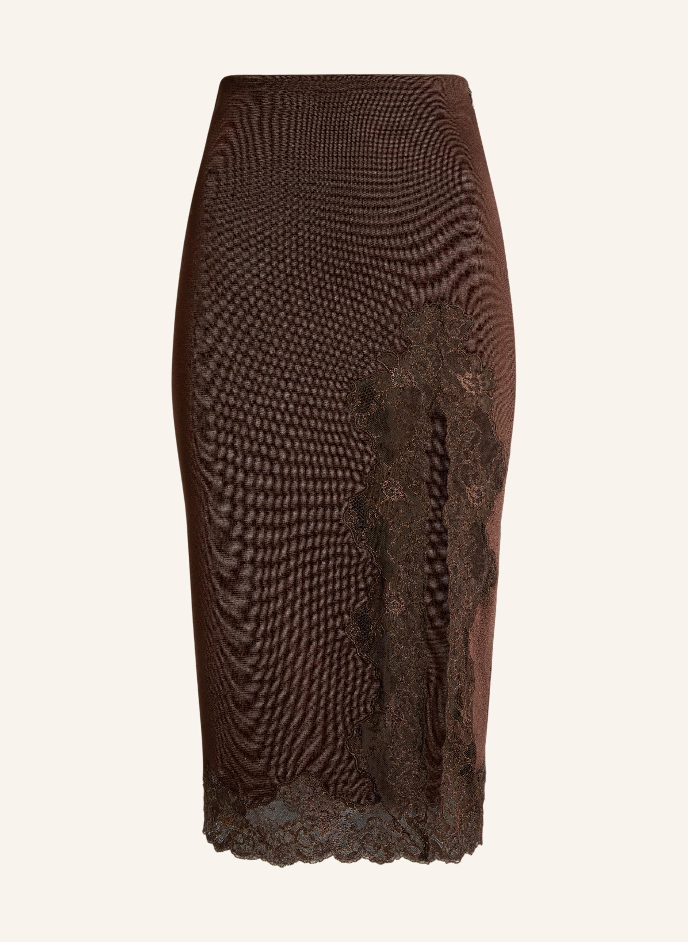 BALMAIN Halblanger Rock mit Spitze