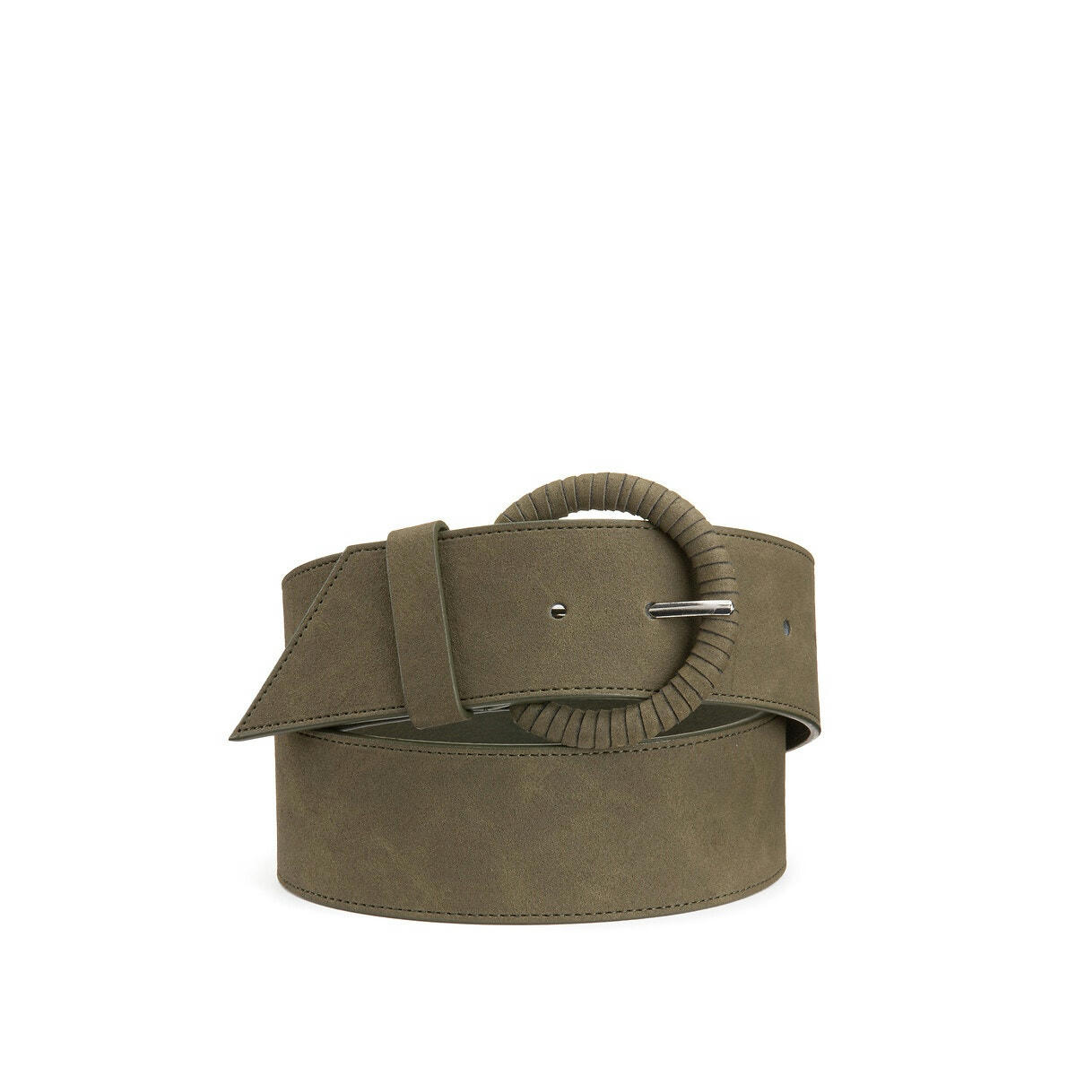 Ceinture suédé, boucle recouverte