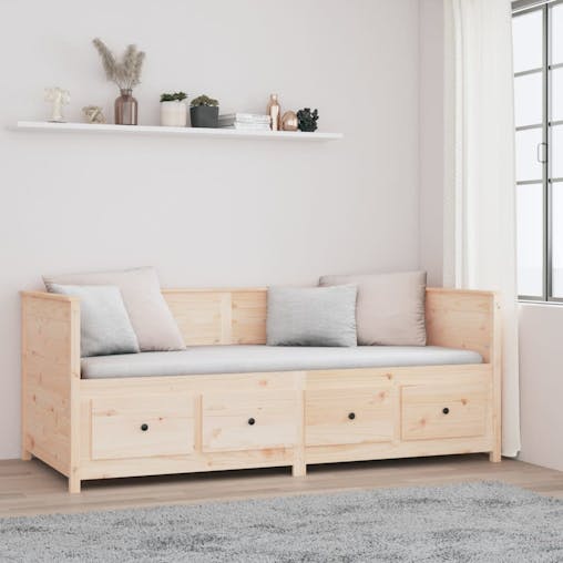 NNEVL Day Bed 80x200 cm Solid Wood Pine