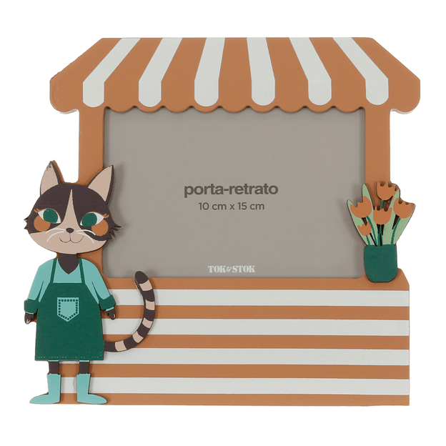 PORTA-RETRATO 10 CM X 15 CM FEIRA DOS BICHOS