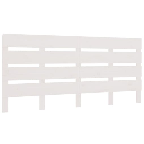 NNEVL Headboard White 180x3x80 cm Solid Wood Pine