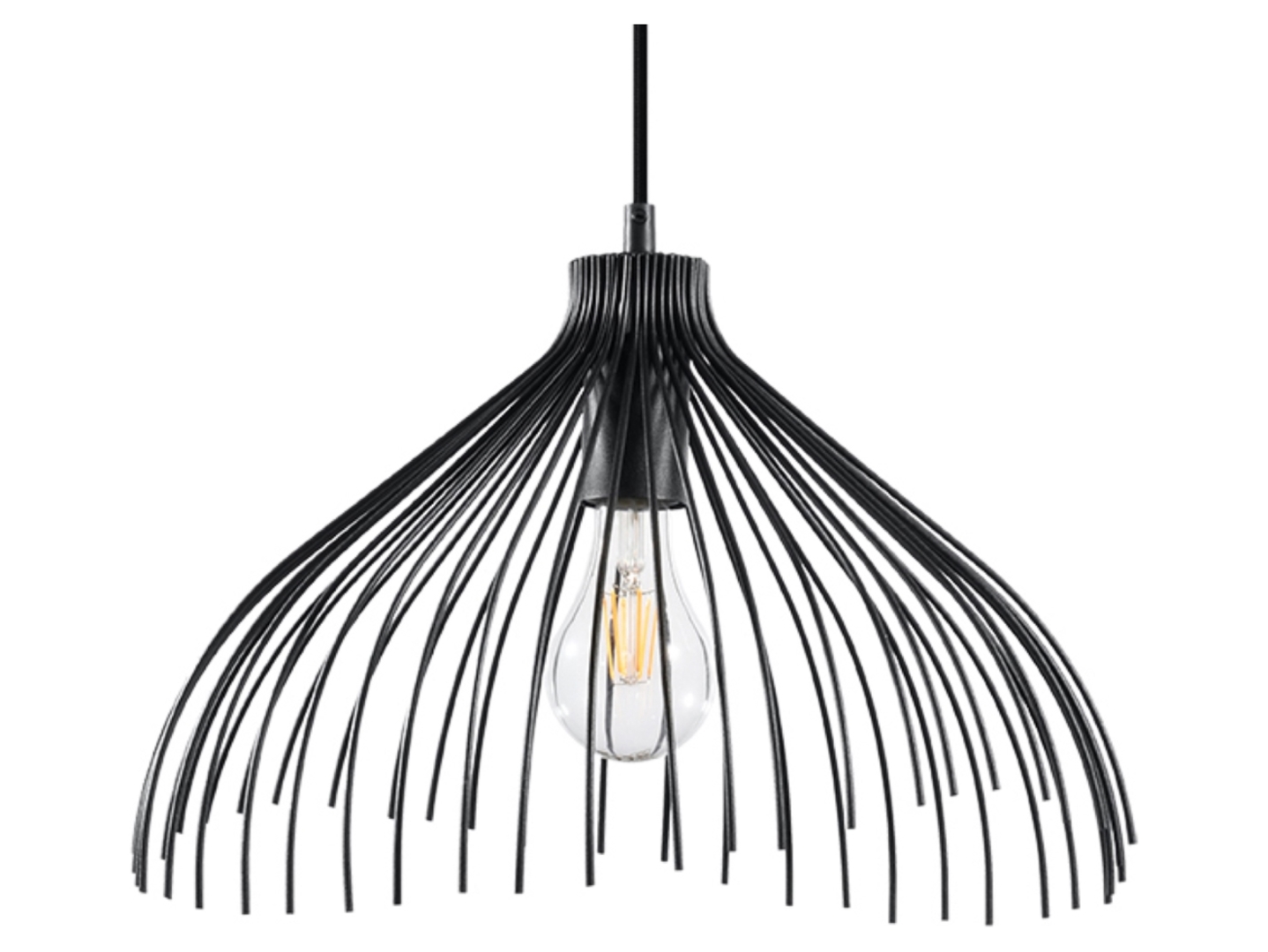 Lampa wisząca Umb stalowa czarna