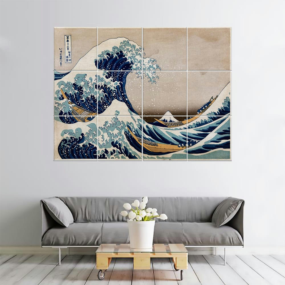 - Tableau La Grande Vague De Kanagawa - Katsushika Hokusai 150x200cm