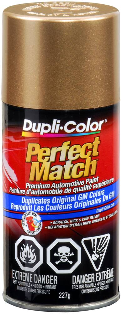Dupli-Color Perfect Match Premium Acrylic Lacquer Automotive Aerosol Spray Paint, Gold Metallic (60,WA 398E), 227-g