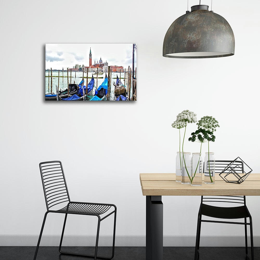 - Tableau impression sur toile gondoles 80x100cm