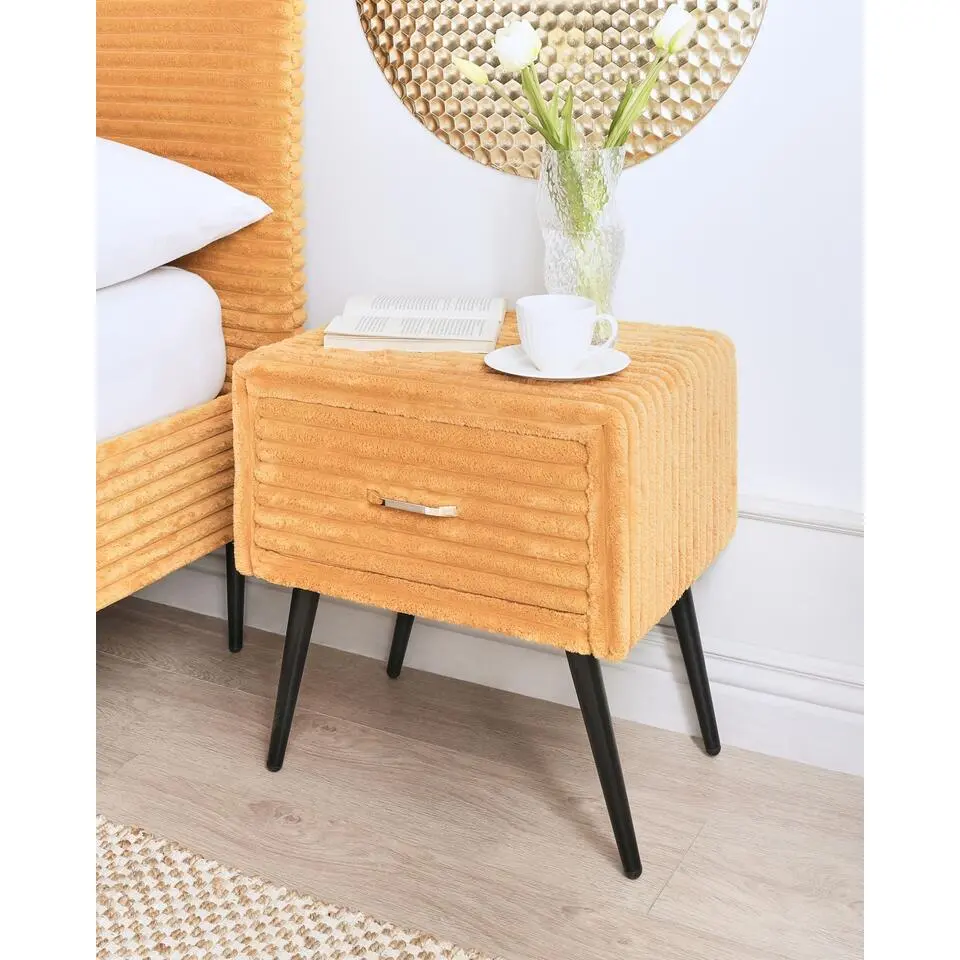 FLAYAT - Nachtkastje - Oranje - Corduroy