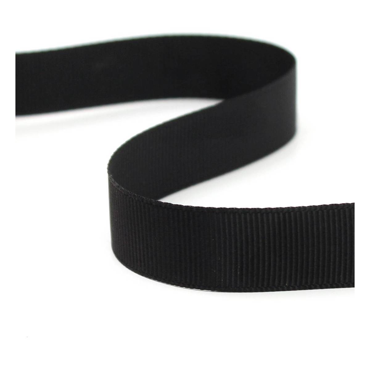 Black Grosgrain Ribbon 15mm x 5m