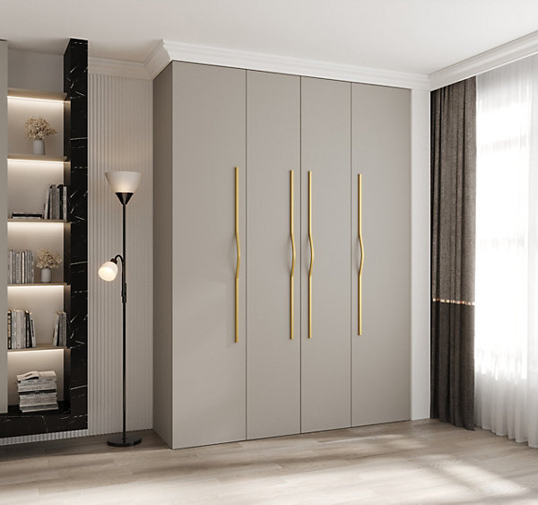 Armoire Como 2 a portes battantes H. 245 x L. 180 x P. 40, 4 portes