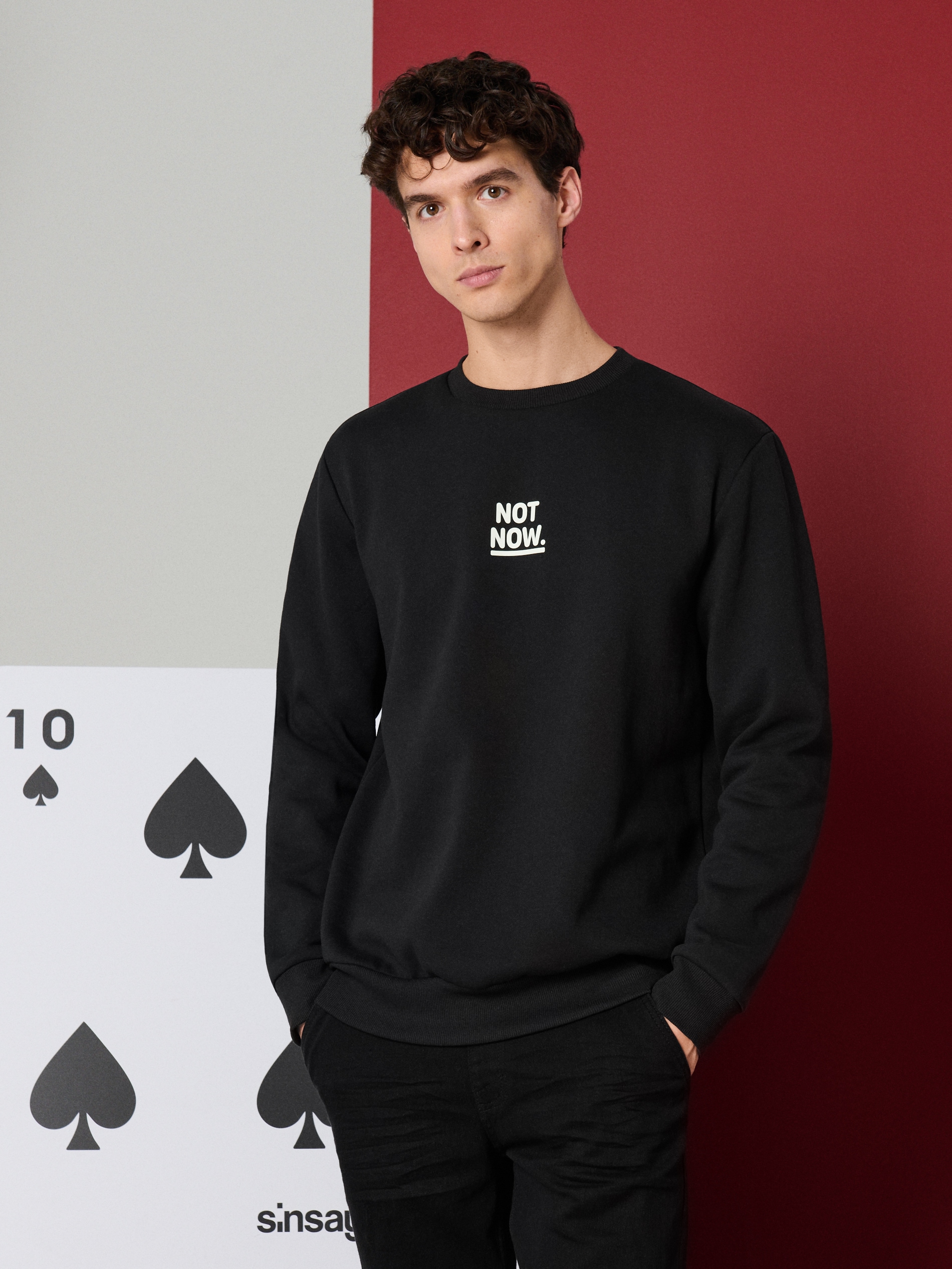 Bluza crewneck z napisem