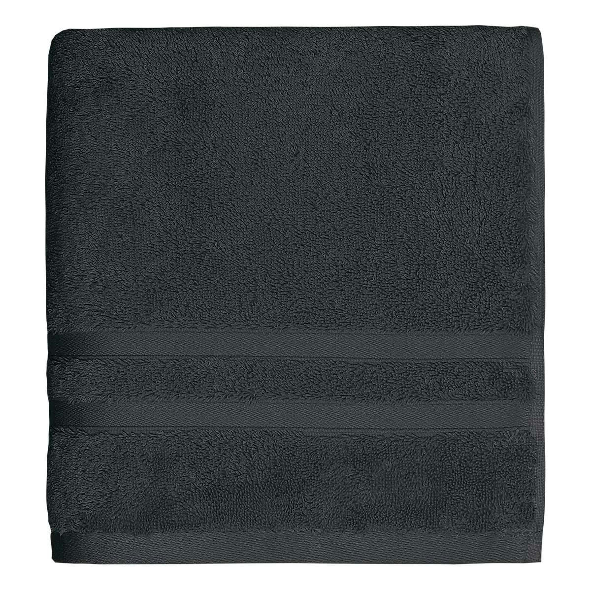 SENSILK - Drap de bain 600 gr/m²  anthracite 70x140 cm