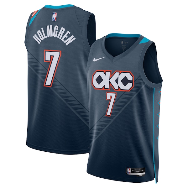 Chet Holmgren Oklahoma City Thunder Nike Unisex 2025/26 Swingman Jersey - Navy - City Edition