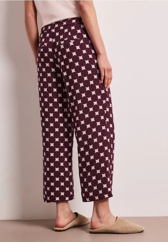High Waist Wide Leg Hose mit Print