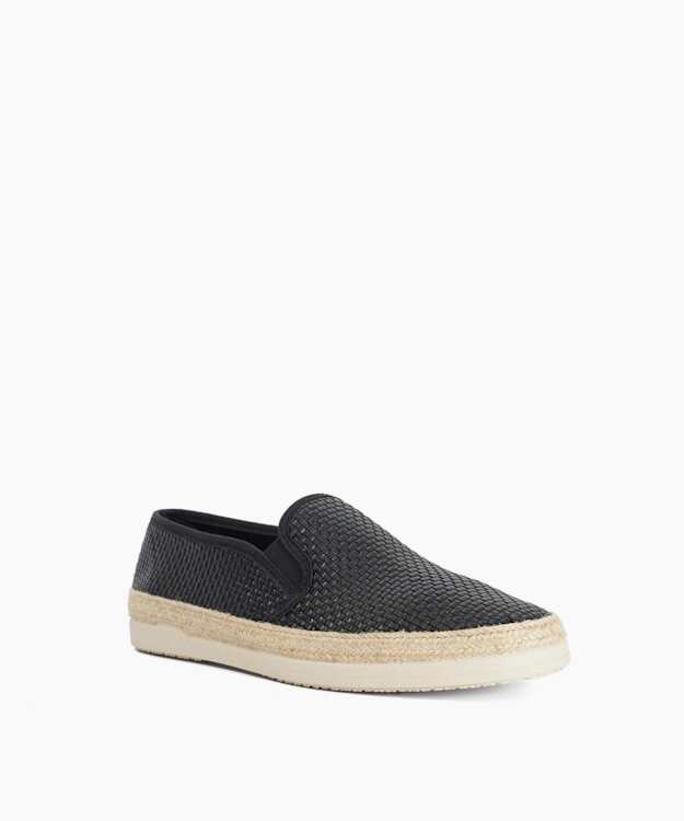 Fabbien Black - Slip-On Espadrilles