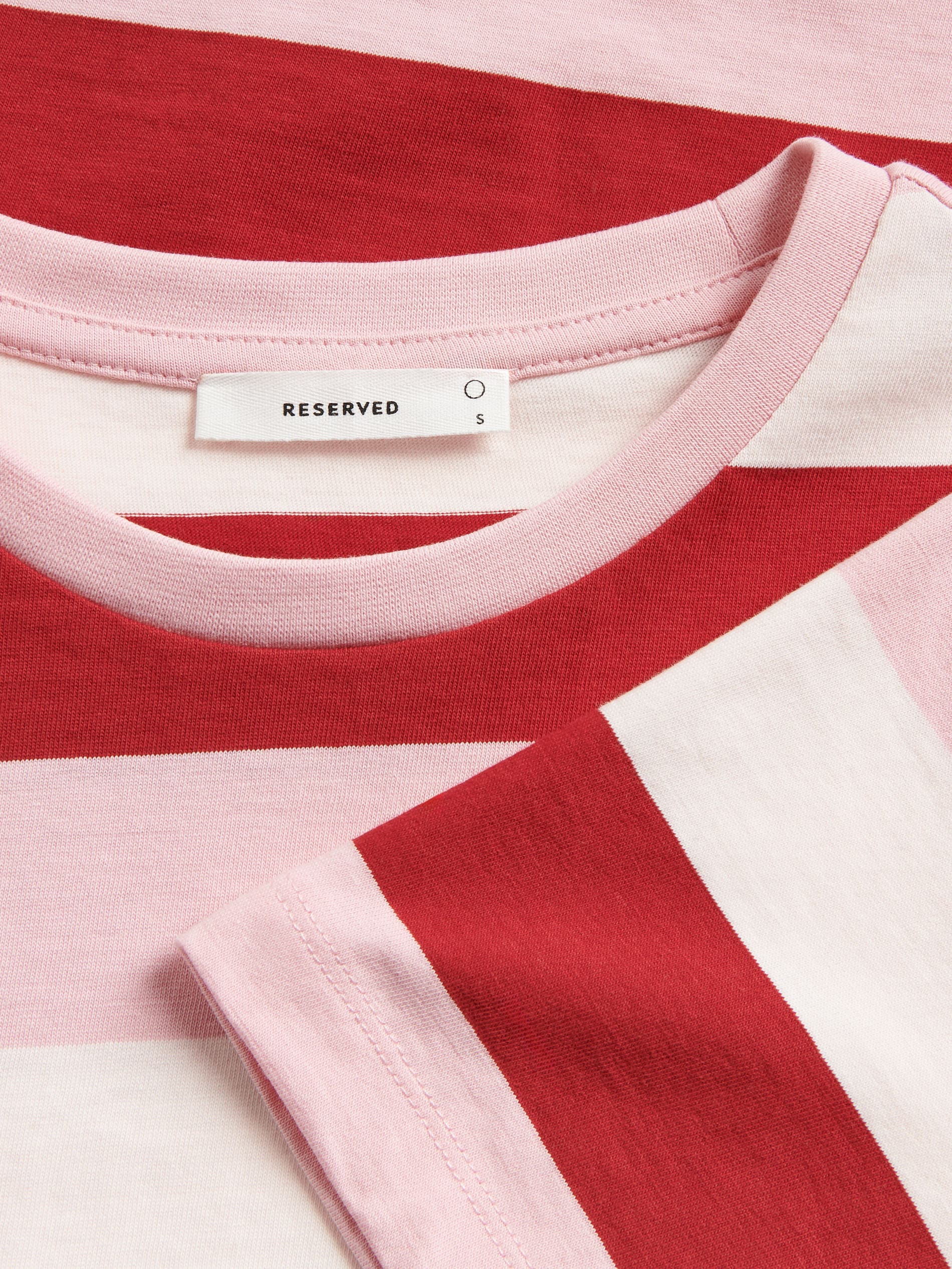 Bawełniany t-shirt w paski