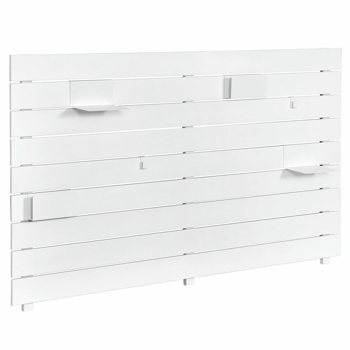 JOAN - Tête de lit bois massif blanc