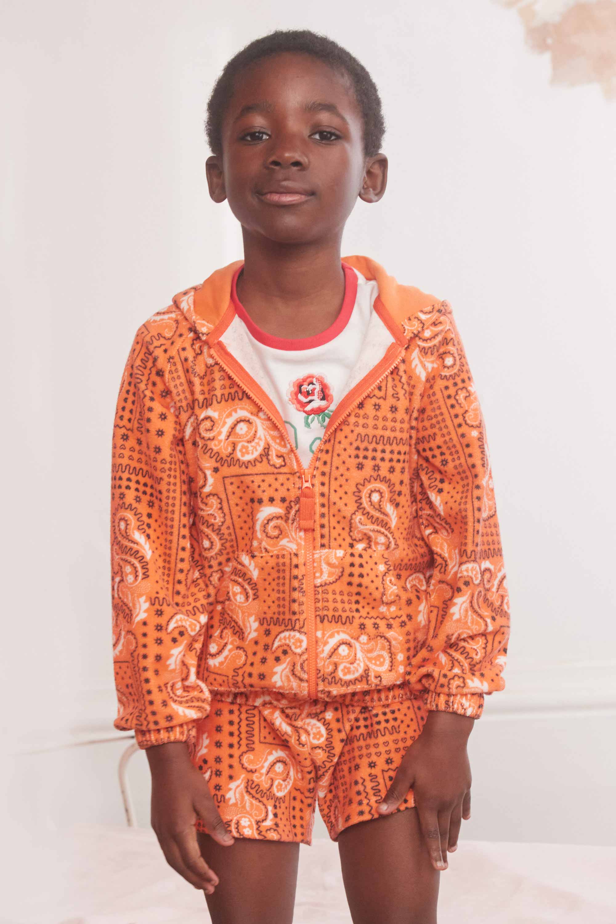 Bandana Towelling Zip Hoodie (1-10 Years)