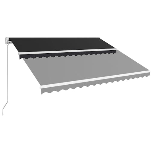 NNEVL Manual Retractable Awning 450x300 cm Anthracite