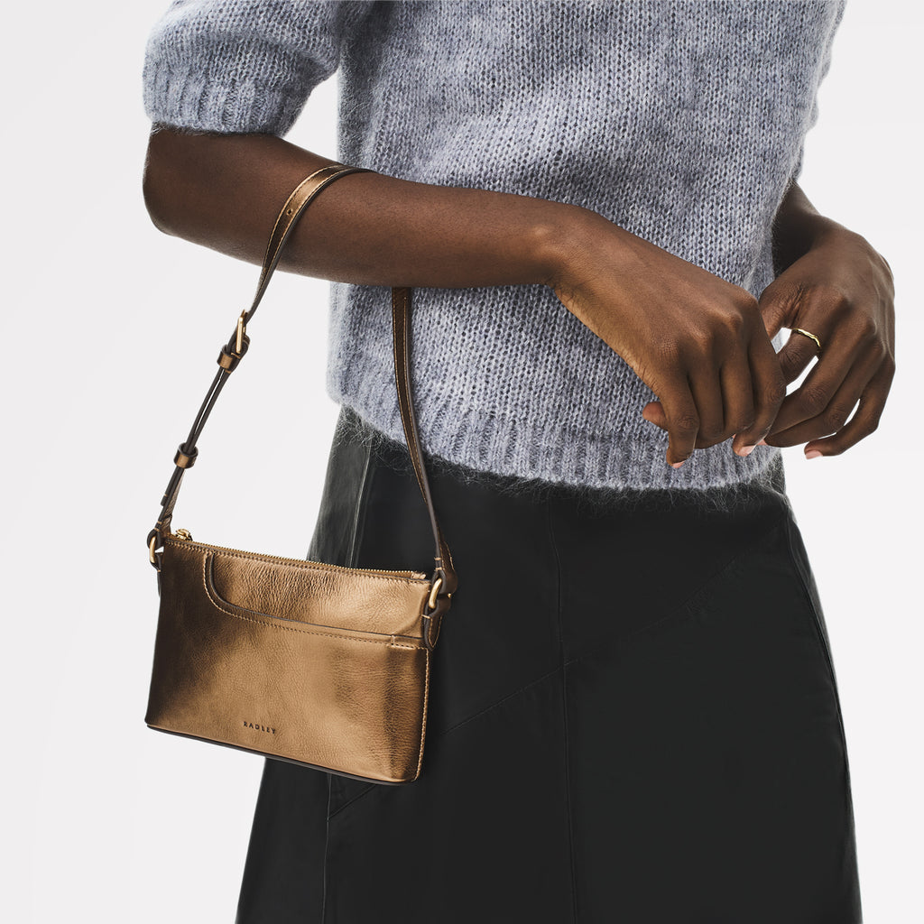 Pockets - Mini Ziptop East-West Shoulder Bag
