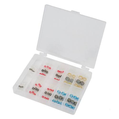 KS Tools 970.0720 - Assortiment de cosses à sertir et manchons soudés 0,25 à 6 mm², 30 pièces