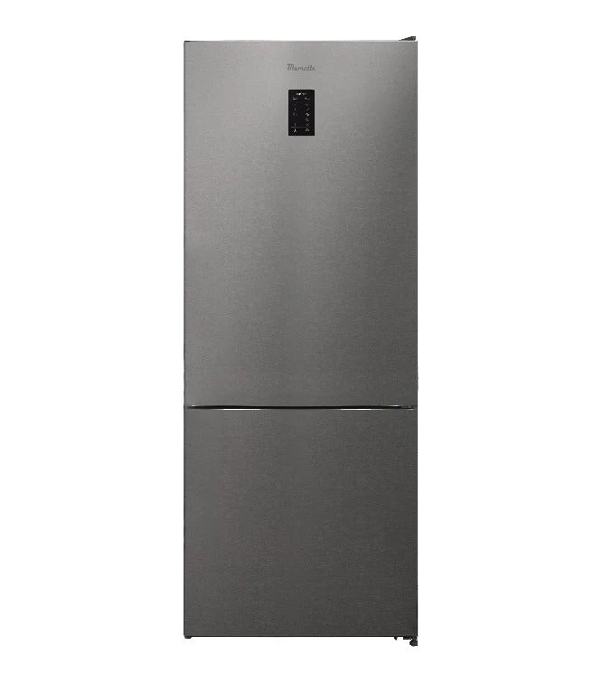 Blumatic Fridge Free Standing Double Door Bottom A+, 633Lit, 186*84Cm, Stainless Steel