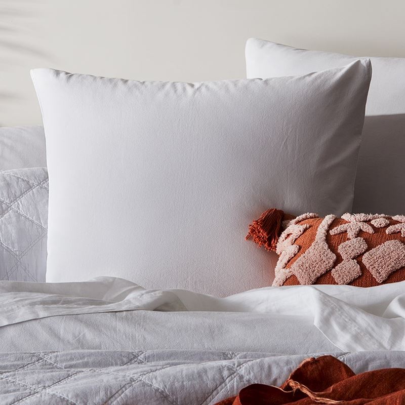 Stonewashed Cotton Silver Quilt Cover Separates