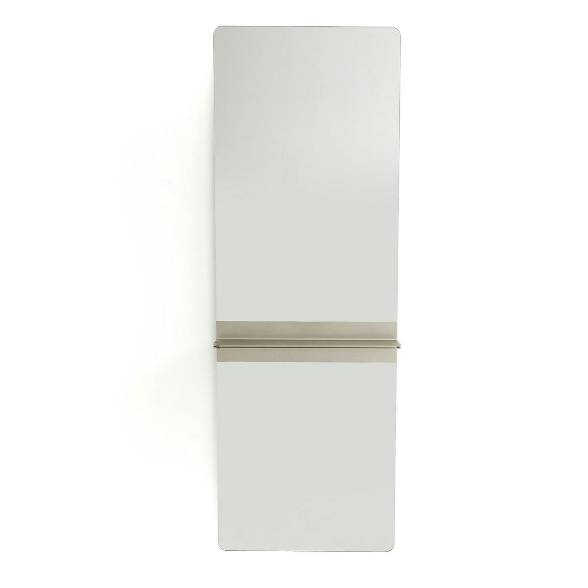 Miroir avec tablette en métal, H170cm, Ovata