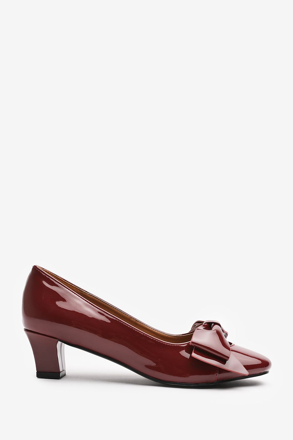 Where's That From Hope' Wide Fit Mid Heel Court Shoes With Bow Detail