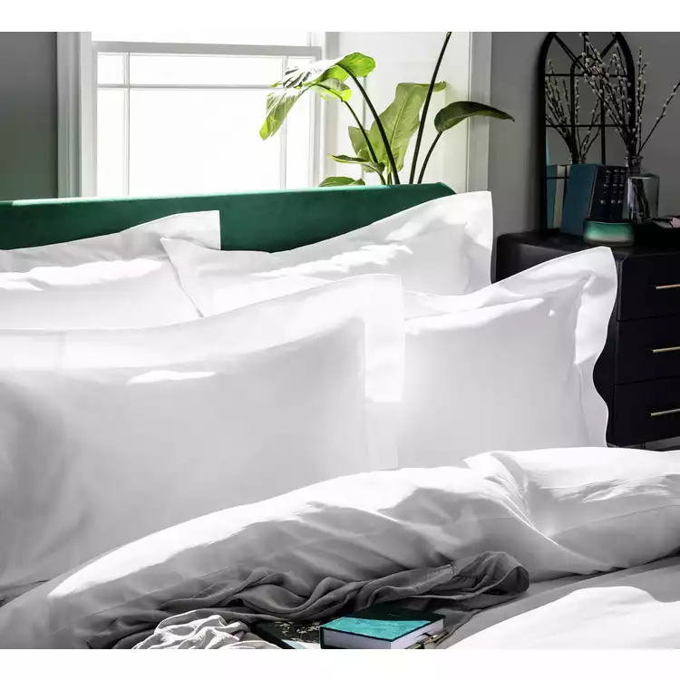 Habitat Egyptian Cotton 400TC Oxford Pillowcase Pair - White