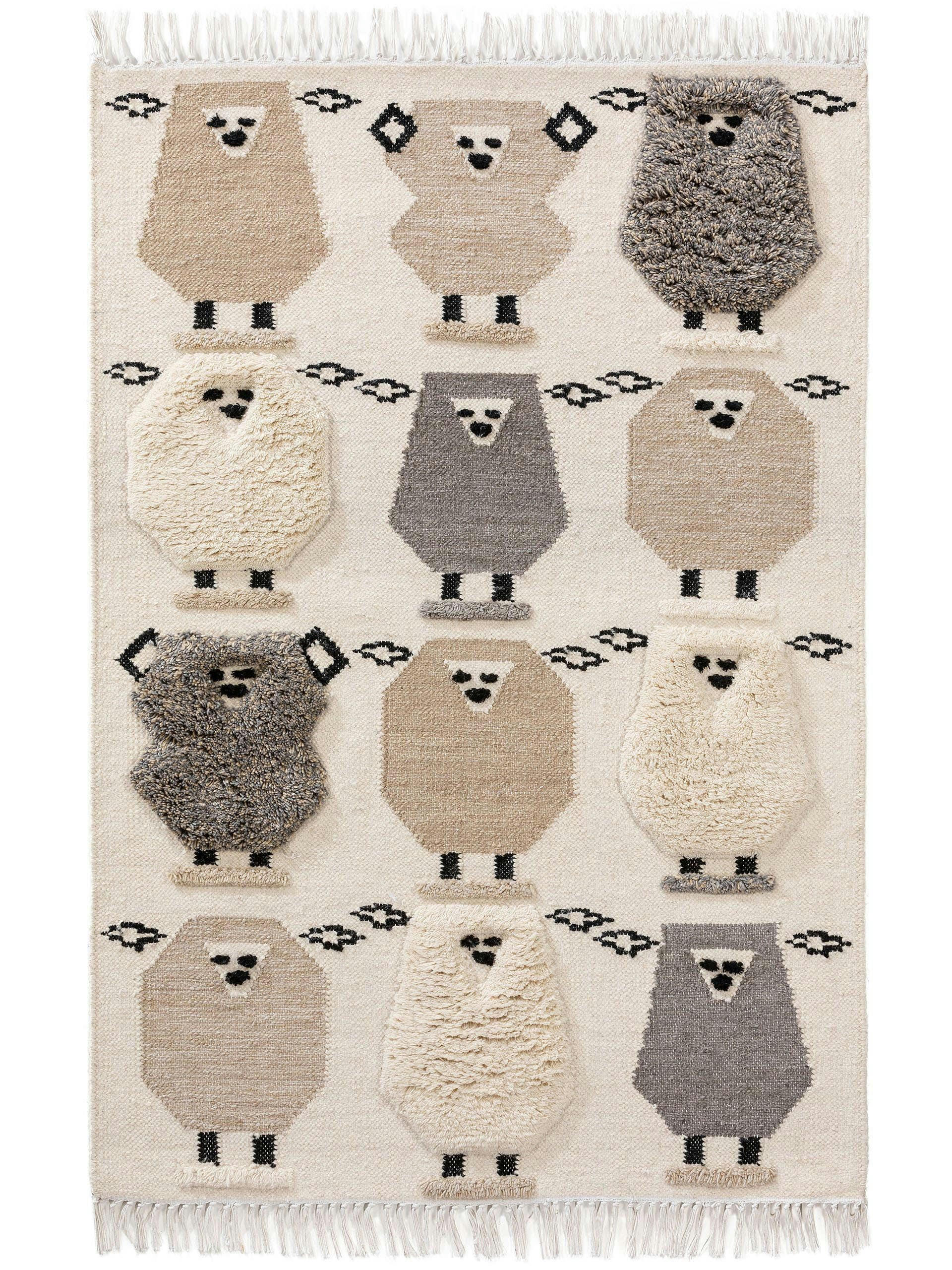 SHAWN - Tapis enfant crème 160x230