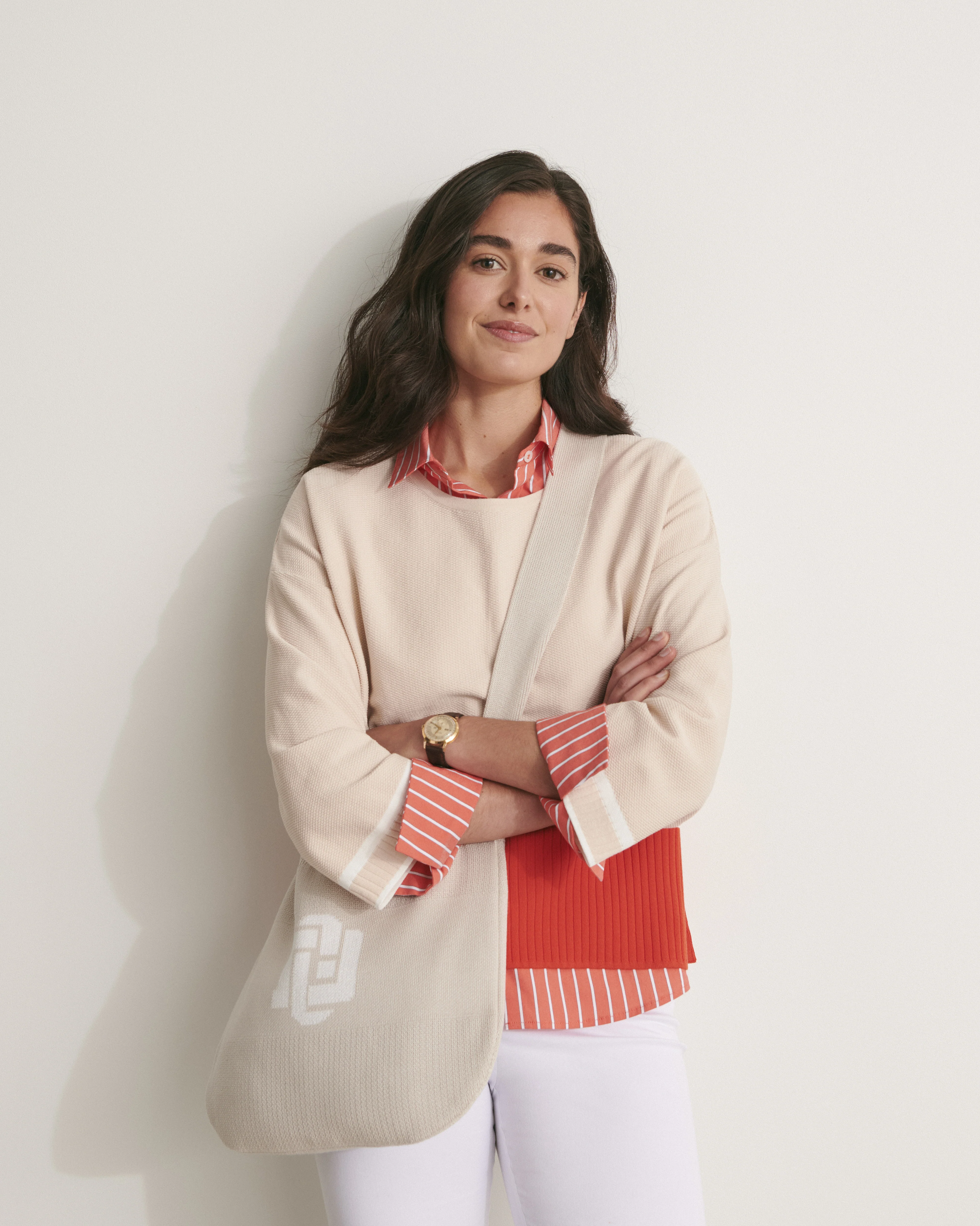 Pull boite en maille colorblock ABEL-BIS/11051/531