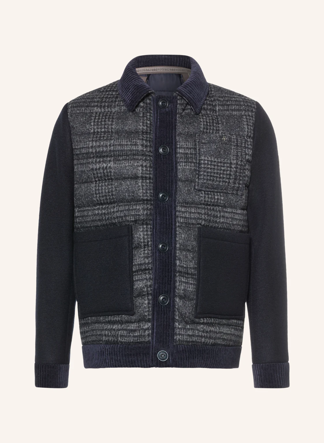 DISTRETTO 12 Overjacket URBAN GENT im Materialmix