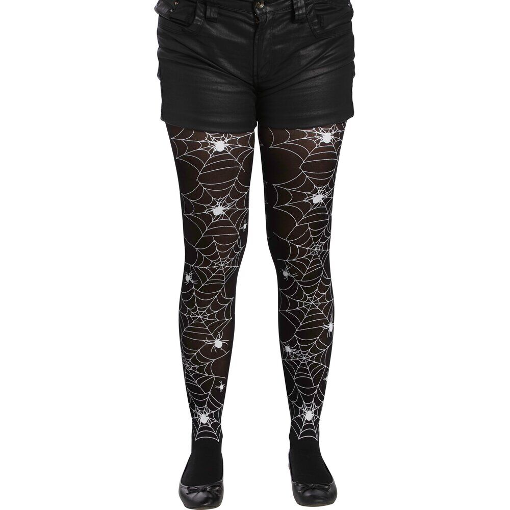 Collant adulte Halloween toile d'araignée