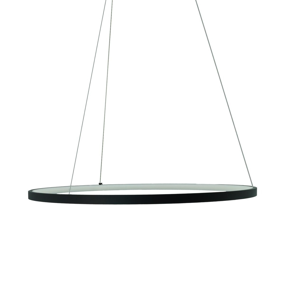 Lampa wisząca Peoria czarno-biała LED 1x36W Neutralna biel 3500lm IdeaLED