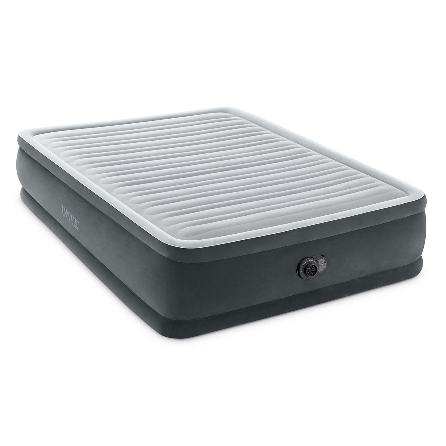 Materac dmuchany dwuosobowy Intex 64414ND welurowyz pompką 230V